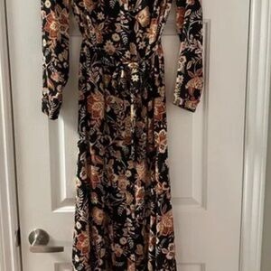 Chico’s Maxi crepe shirt dress